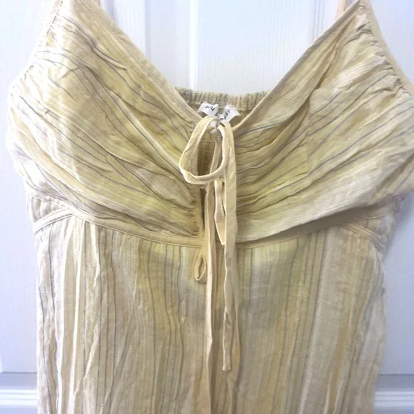 Blu Pepper Stripe Tie Front Empire Waist Maxi Dress - Picture 8 of 12